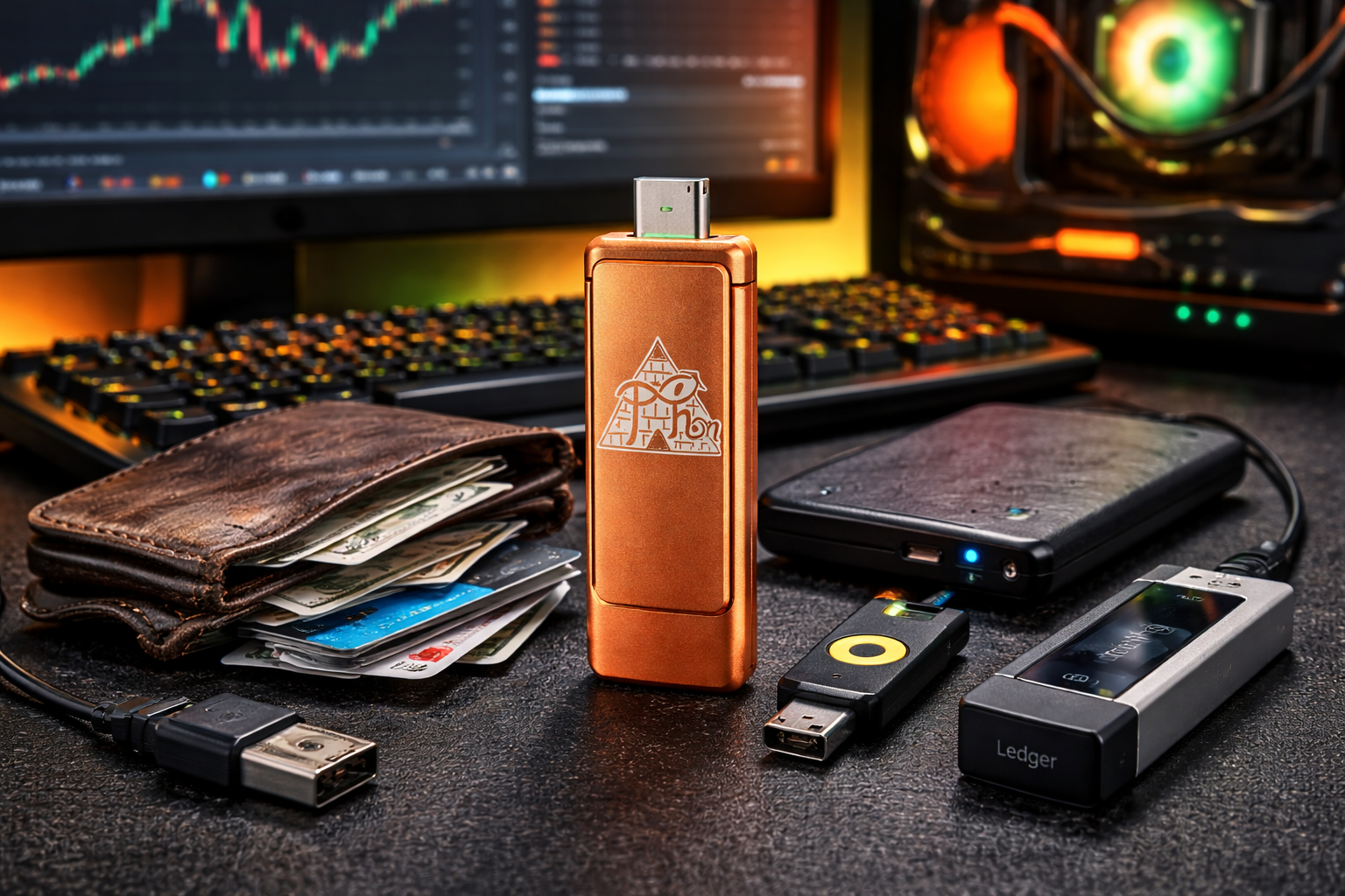 Everything PALLAS replaces — wallet, passwords, hardware key, crypto wallet